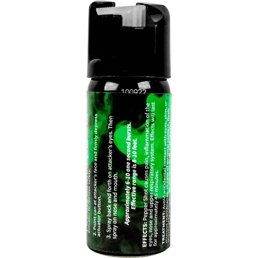Pepper Shot 1.2% MC 2 oz pepper spray fogger view 6